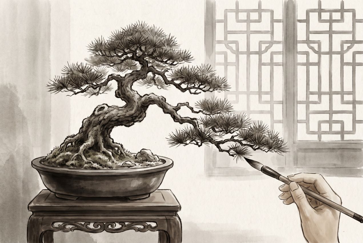 免费菠萝案头清供盆景制作视频教程 - www.u46p6u.cn